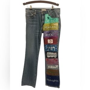 Hand-Painted Levi’s: Taylor Swift Album Tribute Jeans size 13
